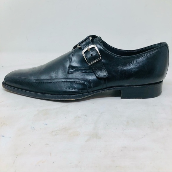 Mezlan De Angelis Monk Strap Oxford Loafers - Picture 3 of 12